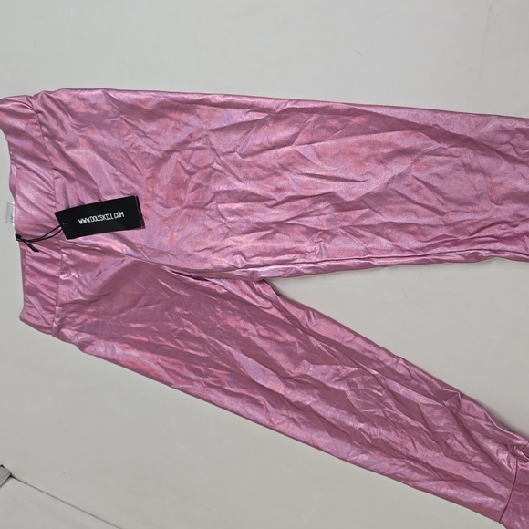 ClubEXX Womens Shinny Metallic Flare Pants - Picture 3 of 9